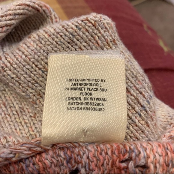 Women’s Anthropologie Moth Anita Swing Cable Melange Sweater - Picture 6 of 7